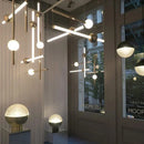 Ljojo Minimalist Iron Acrylic LED Chandelier Designer Lighting for Restaurant & Living Room