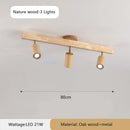 Ljojo Wooden Surveillance Camera LED Pendant Lights Chandeliers for Stylish Minimalist Home Decor