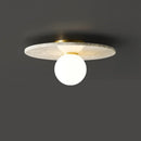 Nordic Marble Ceiling Lamp for Home Decor Living Room Bedroom Stone Light by Ljojo