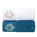 Ljojo 2pcs Towel Set: 35x75cm Face Hand Towels & 70x140cm Big Bath Shower Towel