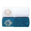 Ljojo 2pcs Towel Set: 35x75cm Face Hand Towels & 70x140cm Big Bath Shower Towel