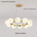 Ljojo Modern Nordic Magic Bean Pendant Lights Stylish Bubble Chandelier for Living Room