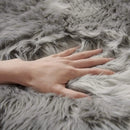 Ljojo Long Plush Fur Rug for Living Room, Bedroom - Luxurious Artificial Sheepskin Carpet