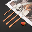 Ljojo Matte Flatware Set - Stainless Steel Knife Fork Spoon Dinnerware