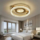 Luxury Hanging Crystal Ceiling Lights: Nordic Ring Chandeliers for Bedroom Living Room - Ljojo