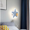 LED Wall Lamp Nordic Moon Star Model Wall Light Home Decor Bedroom Sconce by Ljojo.