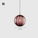 Nordic LED Pendant Lights Glass Stone Bubbles Chandeliers for Living Room by Ljojo