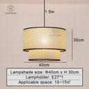 Hand Knitted Bamboo E27 Pendant Light Chandelier for Kitchen by Ljojo