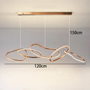 Ljojo Light Luxury Chandelier for Villa High Ceiling Living Room