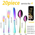 Ljojo 20-Piece Stainless Steel Western Style Tableware Set for Hotels & Steakhouses