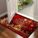 Ljojo Merry Christmas Welcome Door Mat - Non-Slip, Absorbent for Home, Bathroom & Kitchen