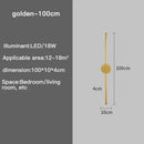 60/80/100CM LED Wall Sconce Strip Modern Aluminum Bedroom Living Room Wall Lamp Ljojo Lighting Fixtures