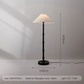 Ljojo Bamboo Floor Lamp: Retro Chinese Style Standing Table Light for Living Room & Bedroom