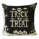 Black White Happy Halloween Trick Or Treat Pillowcase for Ljojo Décor