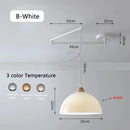 Modern Rocking Arm Pendant Lamp Movable Hanging Chandelier for Living Room by Ljojo