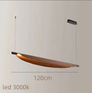 Industrial Walnut LED Pendant Lights for Living Room Decor by Ljojo