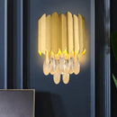 Ljojo Modern Crystal Wall Lamp for Bedroom | Minimalist Dark Living Room Lighting