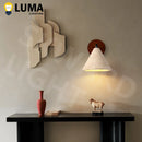 Wabi Sabi Yellow Travertine Wall Light LED Sconce for Bedroom Livingroom by Ljojo
