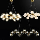 Ljojo Modern Round Metal LED Pendant Light Stylish Minimalist Chandelier for Home Decoration