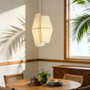Ljojo Japanese Fabric LED Pendant Lights Wabi-sabi Simplicity Home Decoration Chandelier