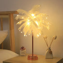 Feather Bedside Lamp by Ljojo: DIY Creative Table Night Light, USB/AA Power