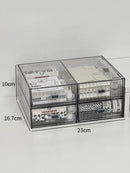 Acrylic Desk Organizer Drawer Set by Ljojo™: Transparent Desktop Storage for Stationery & Books