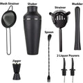 Ljojo Matte Black Cocktail Shaker Set for Home Bartending