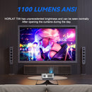 Ljojo™ WiFi 6 Bluetooth 5.1 4K Video Projector 1100ANSI Auto focus Portable Home Projector