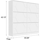 Ljojo™ Slim Shoe Storage Cabinet with 6 Flip Drawers, Adjustable Shelves, Modern Organizer