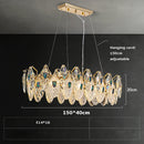Italian Postmodern Glass Pendant Light Fixture by Ljojo - Elegant Feather Design for Luxurious Living Spaces