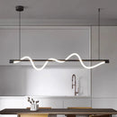 Medieval Bauhaus LED Pendant Lights | Winding Linear Coiling Chandelier for Living Room by Ljojo