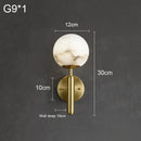 Ljojo Marble Copper Planet Wall Lamp for Bedroom and Living Room Decor