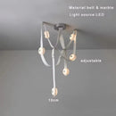 Italy Designer Belt Led Pendant Lights Dimmable Marble Luxury Chandelier by Ljojo for Home Decor Lighting