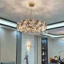 Ljojo Luxury Crystal Chandelier: Modern Gold Bedroom Living Room Lighting Fixtures