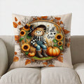 Autumn Pumpkins Decorative Throw Pillow Cover by Ljojo - for Sofa, Bedroom, Car