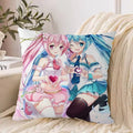 Ljojo 40*40 Hatsune Miku Pillow Cover Set for Stylish Bed Decor