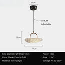 Crystal Glass LED Pendant Light Modern Luxury Chandelier Home Decor Ljojo