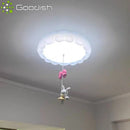 Modern Nordic LED Ceiling Light Rabbit Princess Chandelier for Living Room by Ljojo