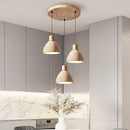Ljojo Retro Nordic Yellow Travertine Pendant Lamp for Bedroom Bar Dining Room