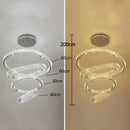 Ljojo Luxury Crystal Chandelier | Modern Stair Pendant Lamp for Home Decoration & Indoor Lighting