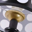 French Retro Bedroom Bedside Fabric Wall Lamp Wave Point Wood Lighting by Ljojo