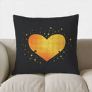 Heart Maze & Stars Digital Print Pillow Cover for Sofa, Bedroom & Car by Ljojo