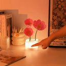 Ljojo Mini LED Flower Night Light Cute Small Table Lamp Bedroom Ambient Lights