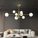 Geometry Chandelier Glass Pendant Light for Dining room Kitchen Island by Ljojo