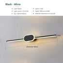 Ljojo LED Wall Lamps: White Black Mirror Headlights Sconce for Indoor Lighting