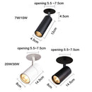 Ljojo  LED Recessed Ceiling Lights 3000K-6000K for Kitchen Shop and Ceiling, 7W-30W