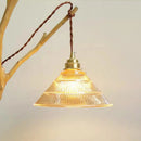 Ljojo LED Glass Chandelier for Bedside Bar Dining Room Home Decoration