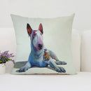 Bull Terrier Art Anime Pillow Cover 40x40 Ljojo Home Decor Throw Pillow