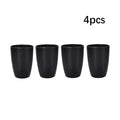 Ljojo 16pc Black PP Cutlery & Plate Set for Outdoor Camping and Parties