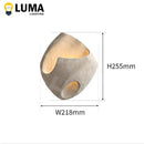 Ljojo Wabi Sabi Style Cement Wall Lamp Japanese Creative LED Light for Art Hotel Bedroom